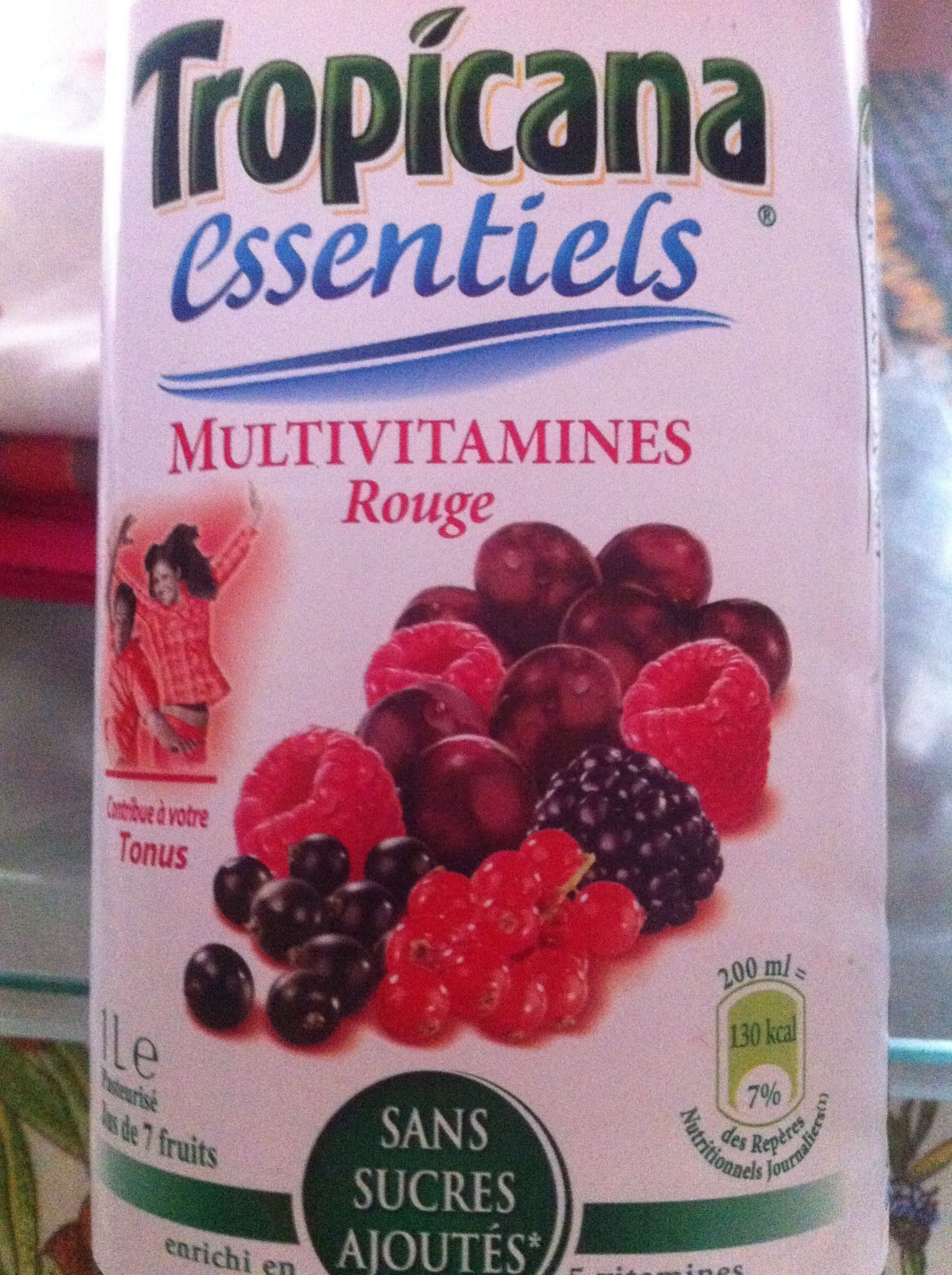 Tropicana Essentiels Multivitamines Rouge packshot