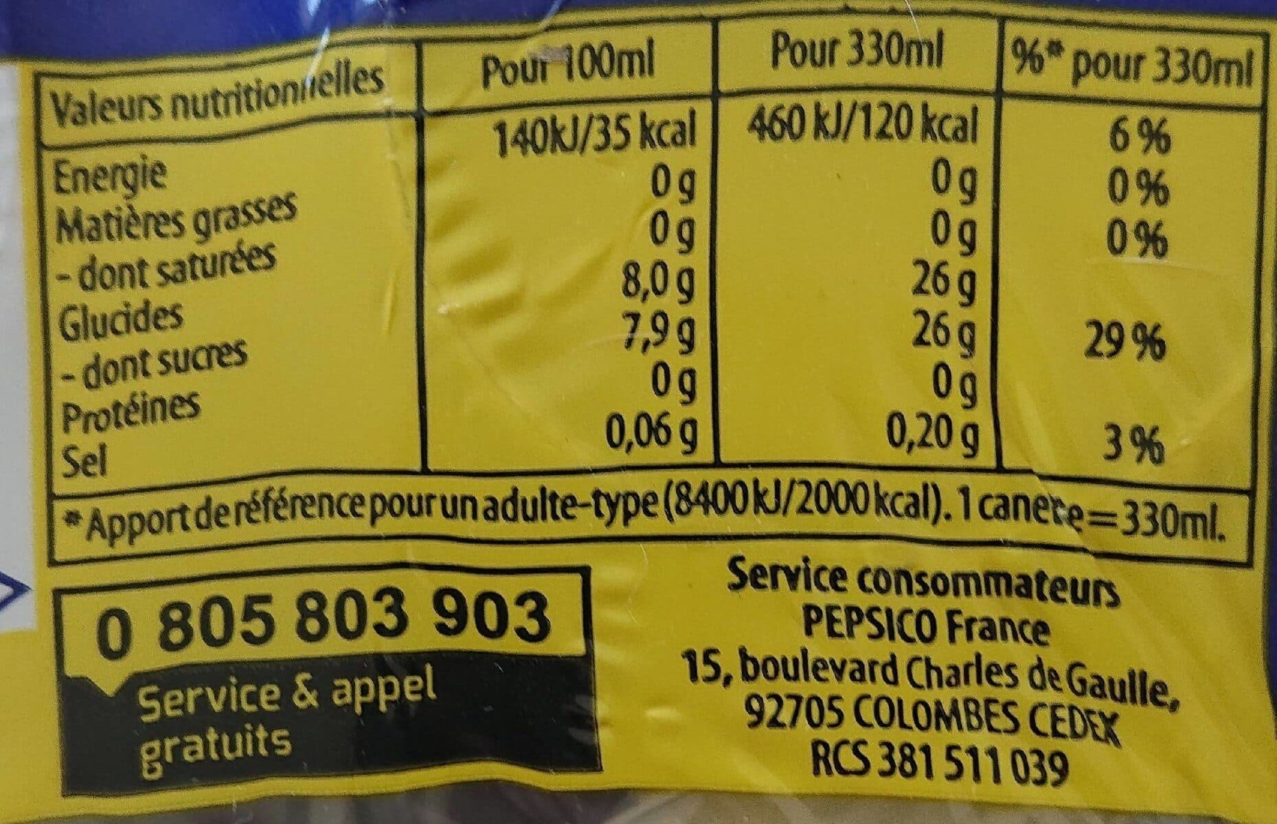 LIPTON Lipton Liptonic l'original pétillant 7 x 33 cl + 1 offerte packshot