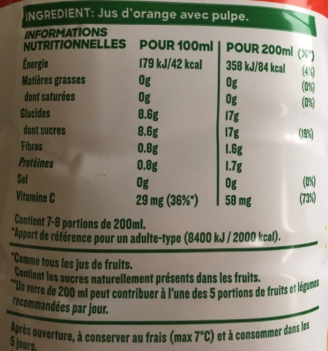 Tropicana Tropicana 100% oranges pressées avec pulpe format familial 1,5 L packshot