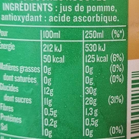 Tropicana Tropicana pomme douce packshot
