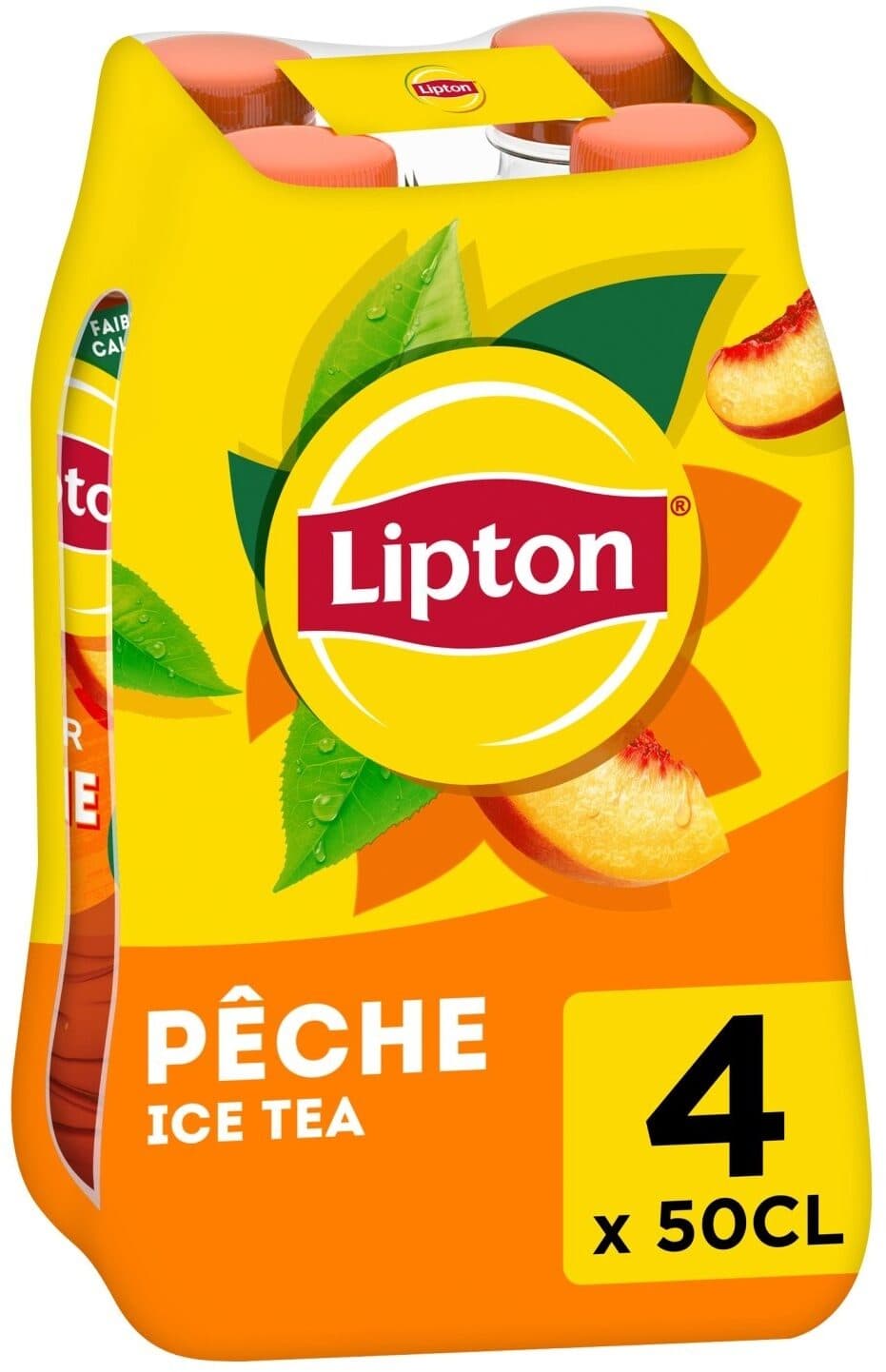 Lipton Lipton Ice Tea saveur pêche 4 x 50 cl packshot