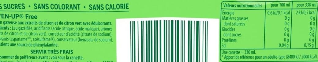 7UP 7UP Free 6 x 33 cl packshot