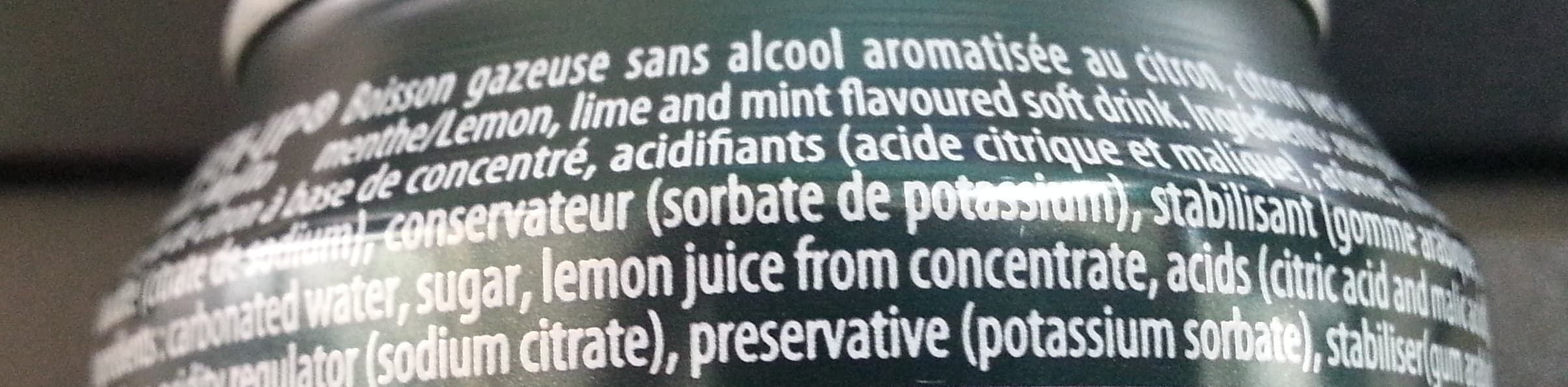 7UP 7UP saveur mojito citron vert & menthe 33 cl packshot
