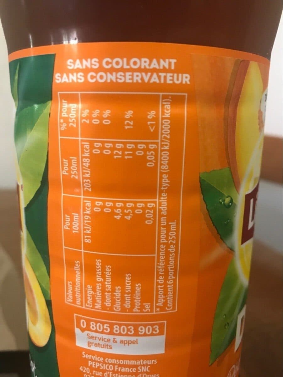 Lipton Lipton Ice Tea duo saveur pêche abricot 1,5 L packshot