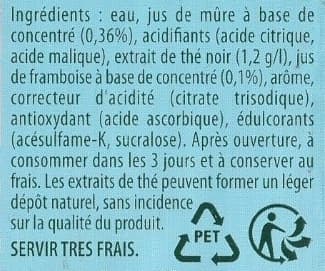 Lipton Thé glacé saveur fruits rouge packshot
