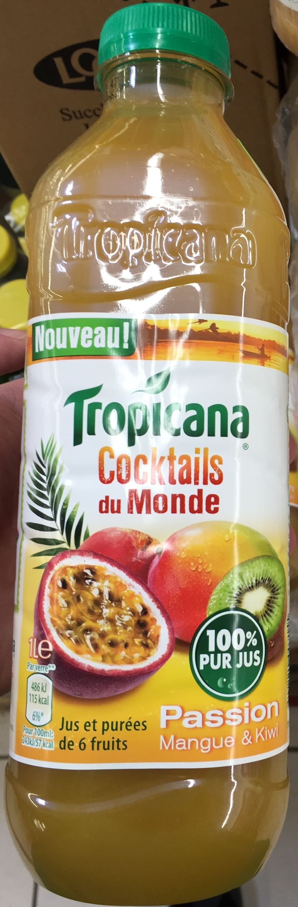 Tropicana Cocktails du Monde Passion Mangue & Kiwi packshot