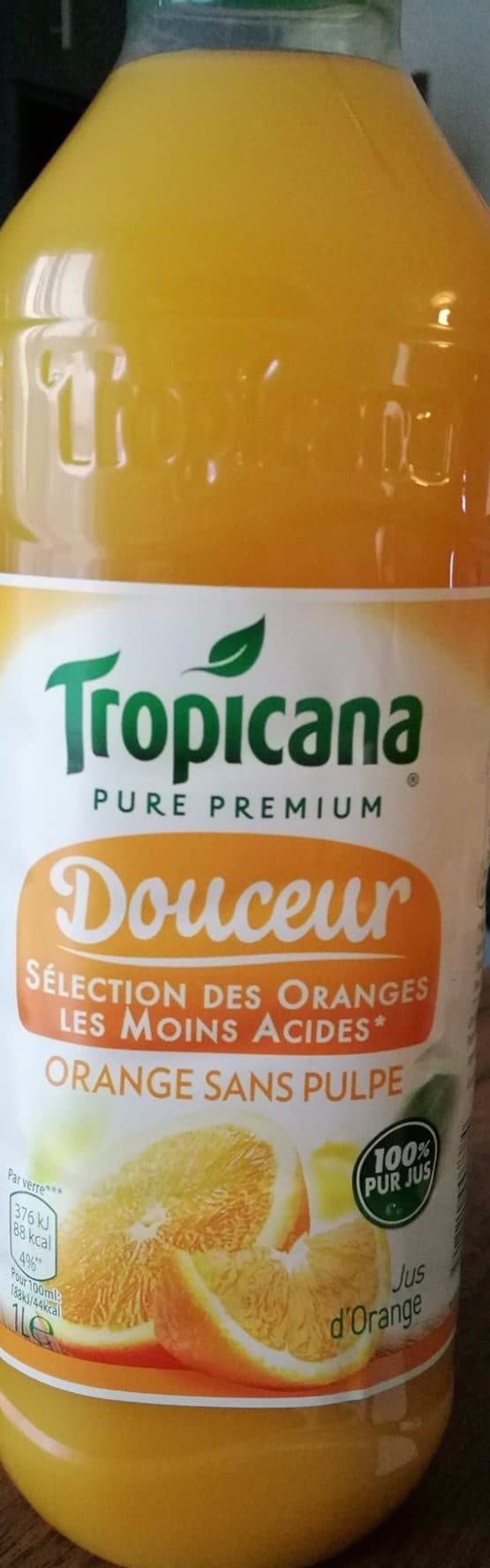 Tropicana Tropicana Douceur orange sans pulpe 1 L packshot