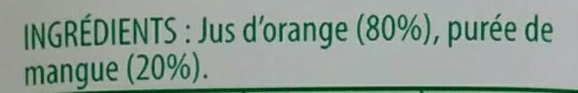 Tropicana Créations oranges orange mangue packshot