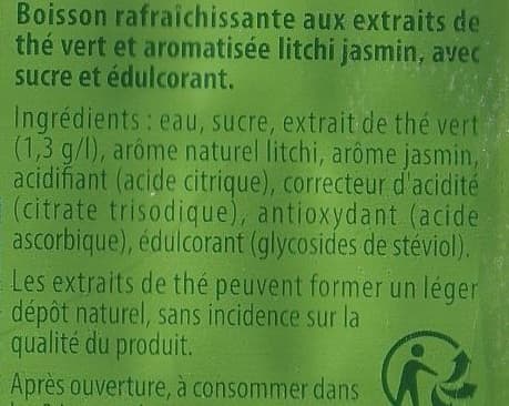 Lipton Green Ice Tea saveur Litchi Jasmin packshot