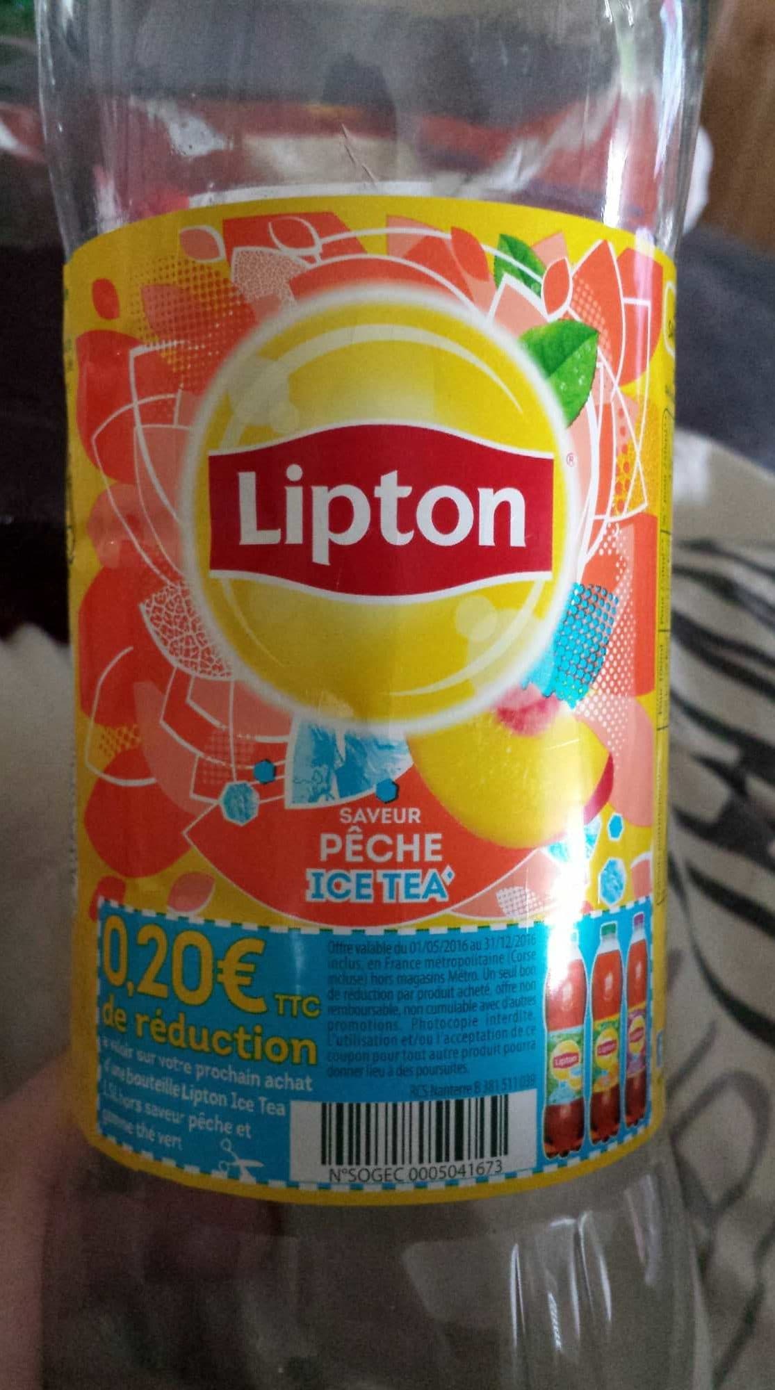 Lipton Ice Tea Saveur Pêche packshot