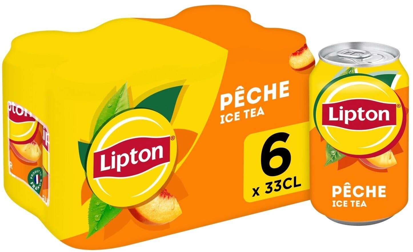 Lipton Lipton Ice Tea saveur pêche 6 x 33 cl packshot
