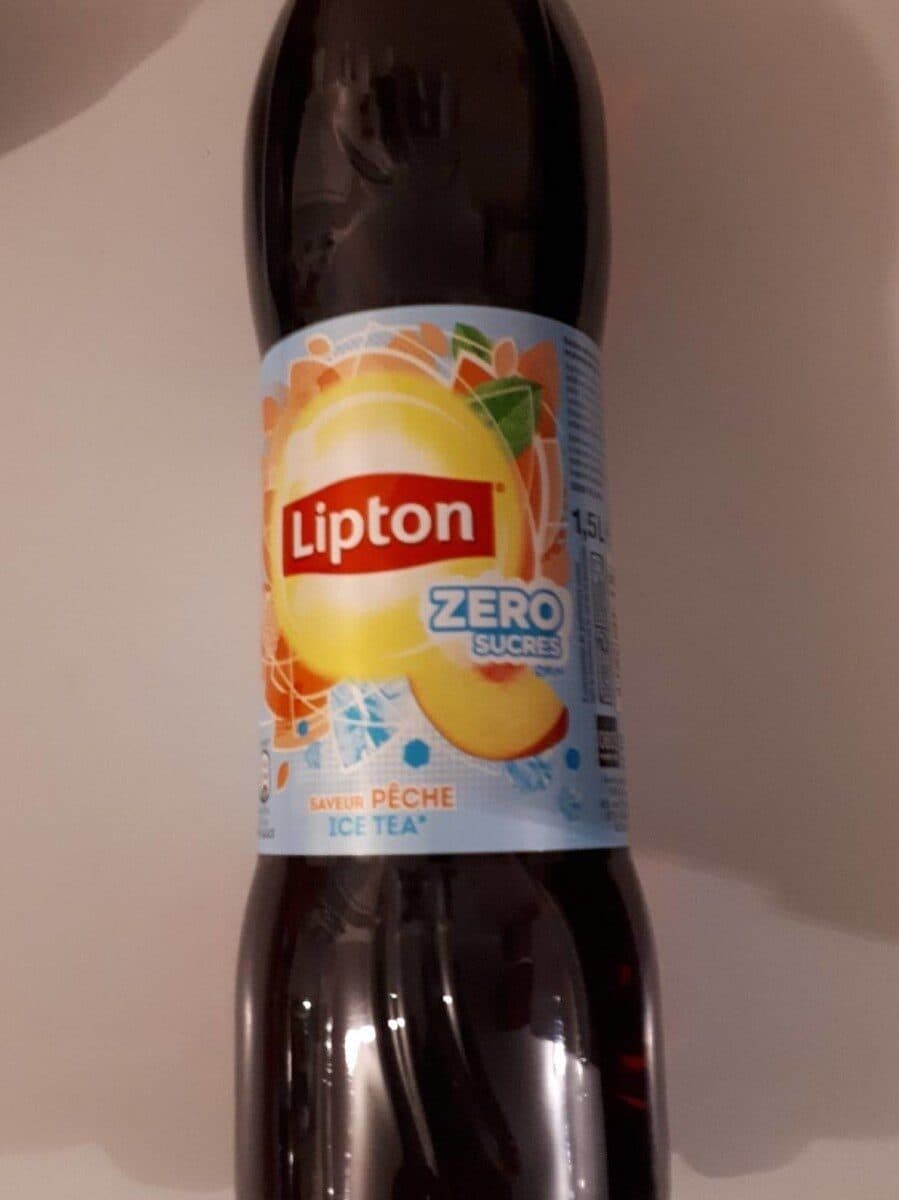 Lipton Lipton Ice Tea saveur pêche zéro sucres format familial 2 x 1,5 L packshot