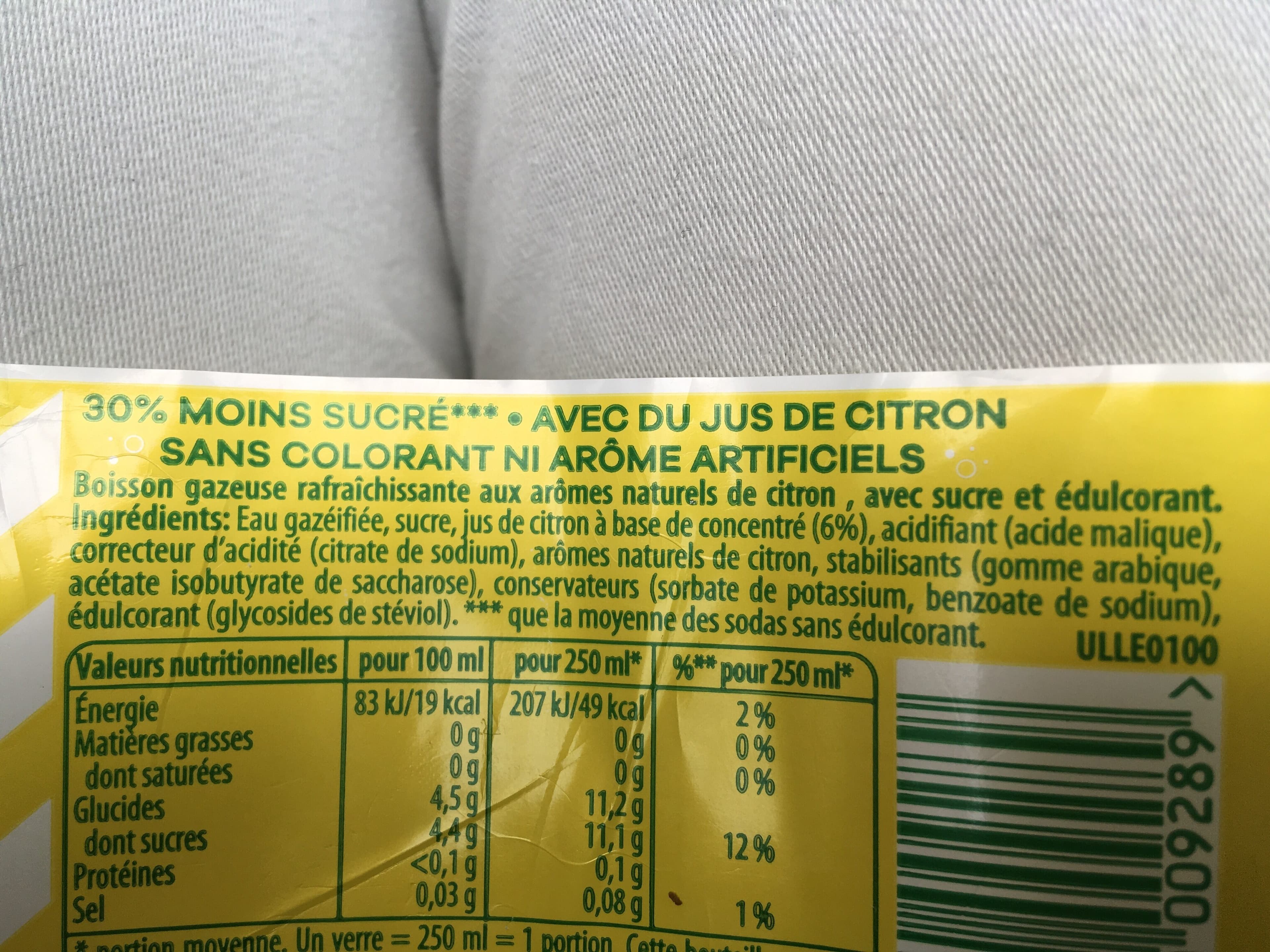 7UP 7UP Lemon Lemon Citronnade gazeuse citron packshot