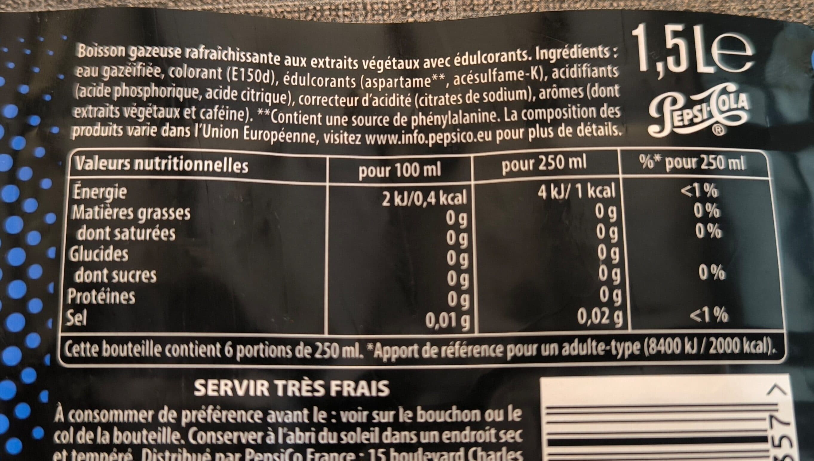 Pepsi zero Pepsi Max packshot