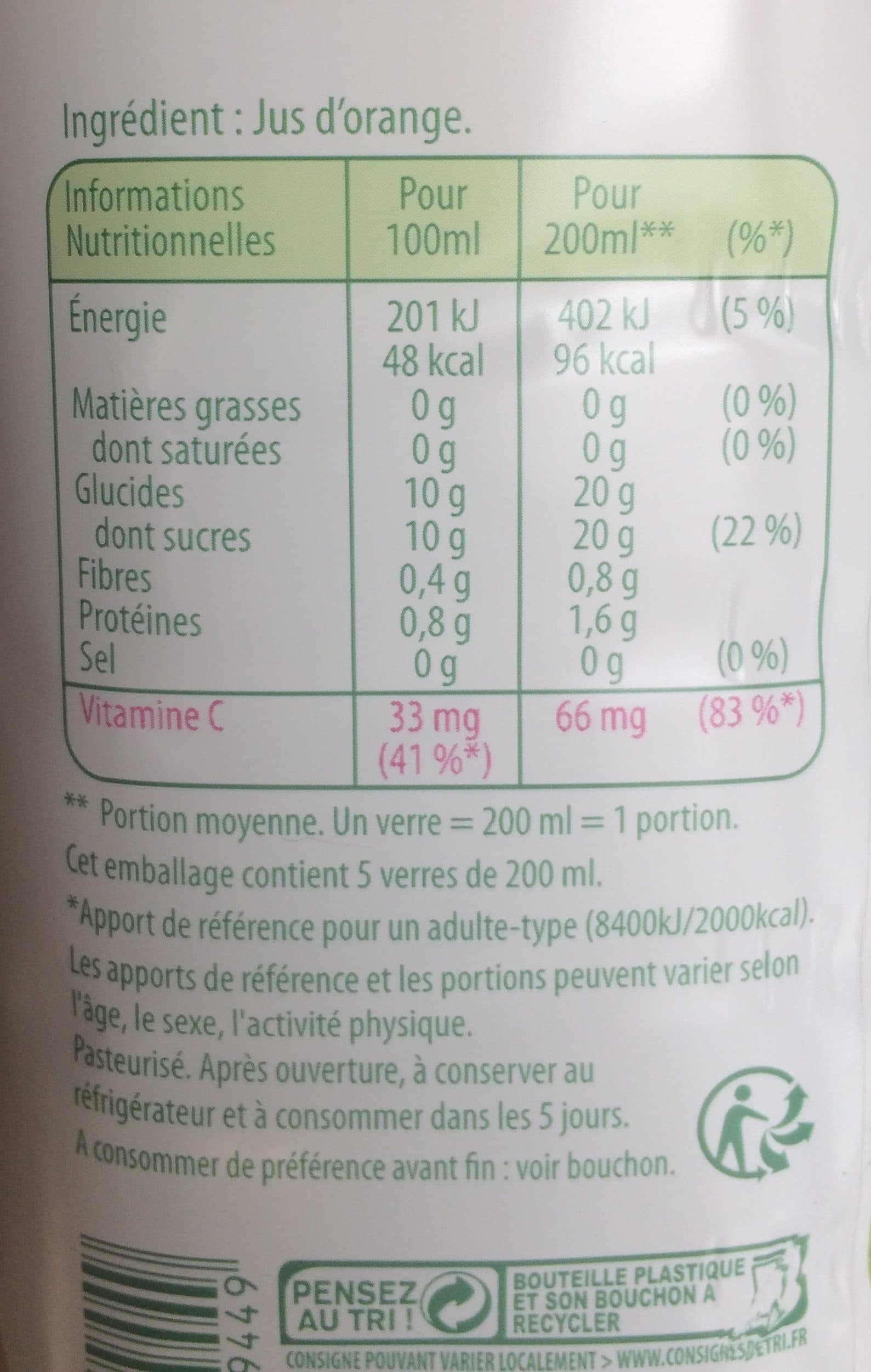 Tropicana Tropicana 100% oranges pressées sans pulpe lot de 2 x 1 L packshot