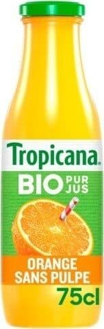 Tropicana Tropicana Bio orange sans pulpe 75 cl packshot