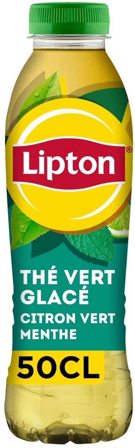 Lipton Lipton Thé vert glacé saveur citron vert menthe packshot