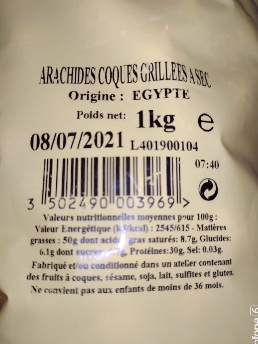 Domino Arachides coques grillées packshot