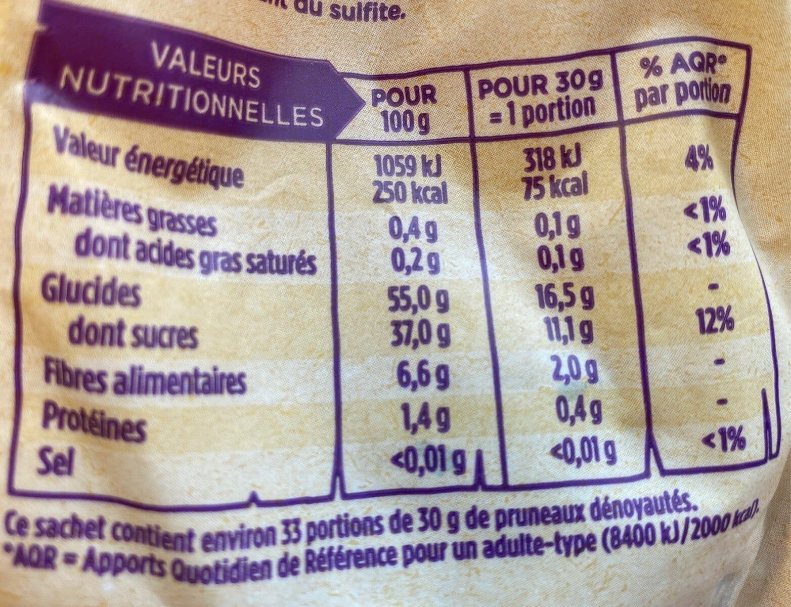 Maître Prunille Pruneaux d'agen dénoyautés packshot