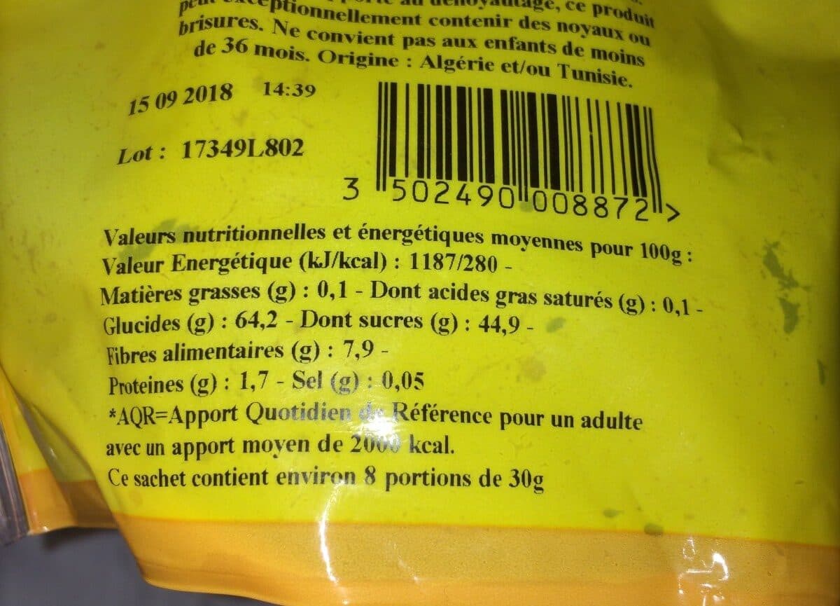 MAITRE PRUNILLE Dattes Dénoyautées packshot