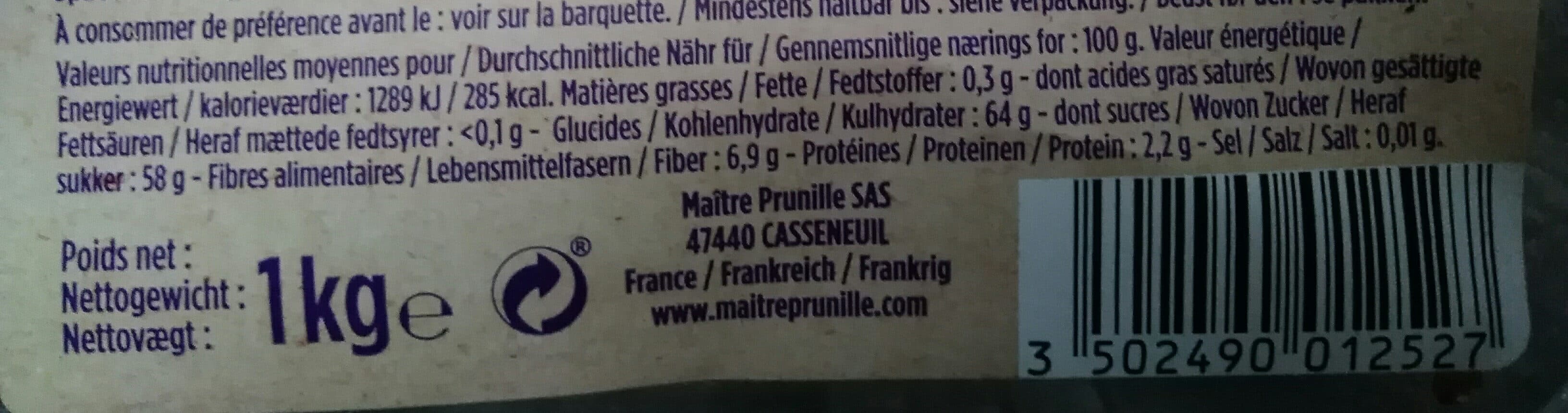 maître prunille Datte Dénoyautée Moelleuse packshot