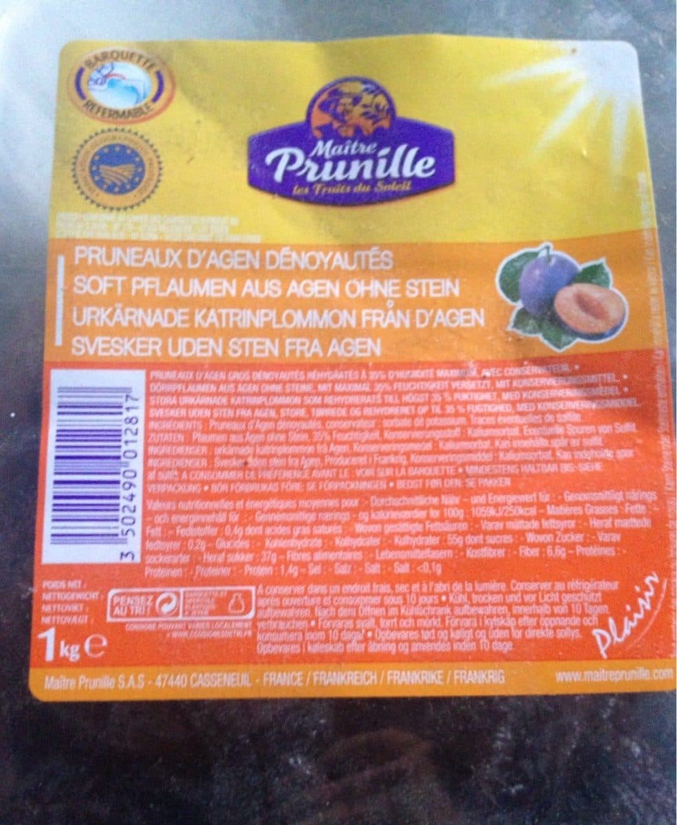 Maître Prunille Pruneaux d'agen dénoyautés packshot