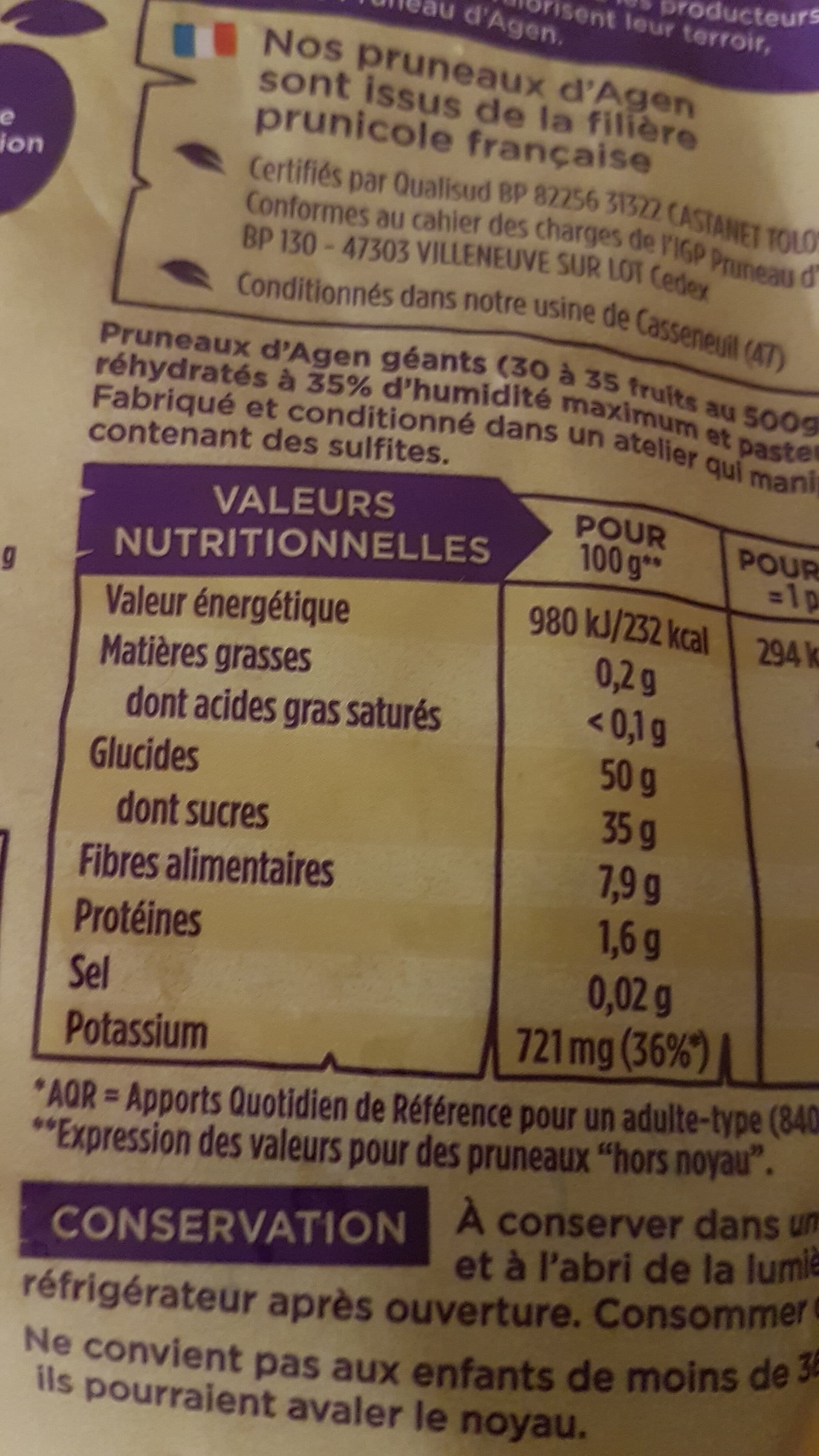 Maître Prunille Pruneaux d'agen avec noyaux packshot