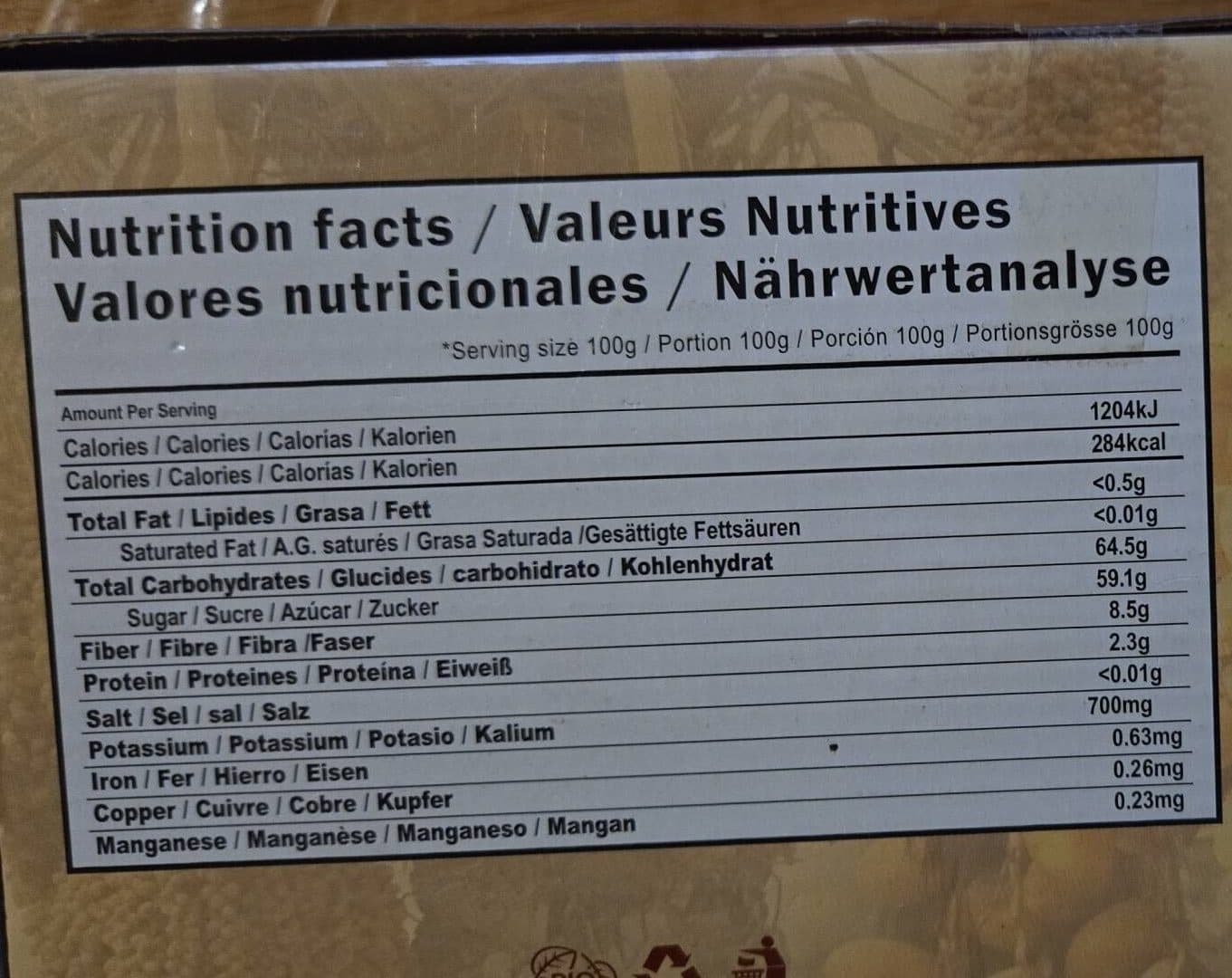 Open Food Facts Dattes Deglet Nour packshot