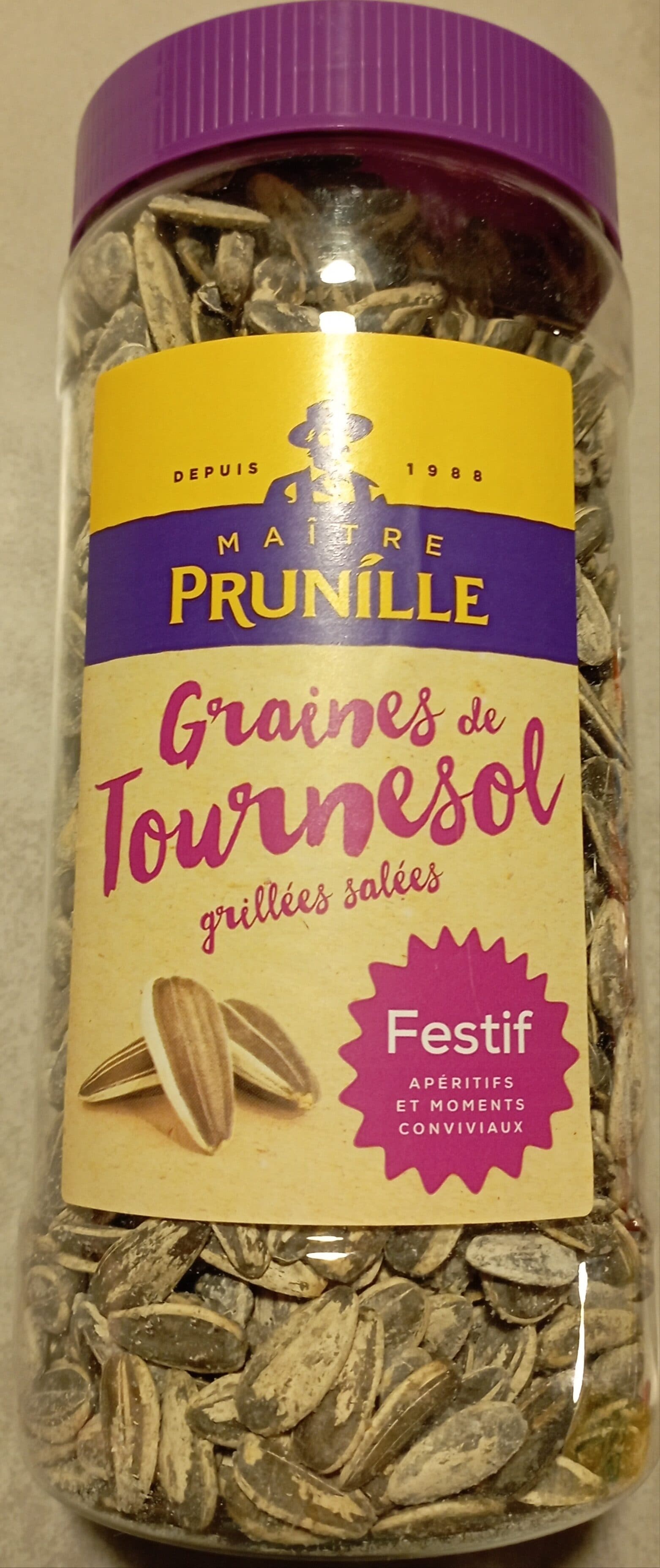 Maître Prunille Graines de tournesol grillées salées packshot