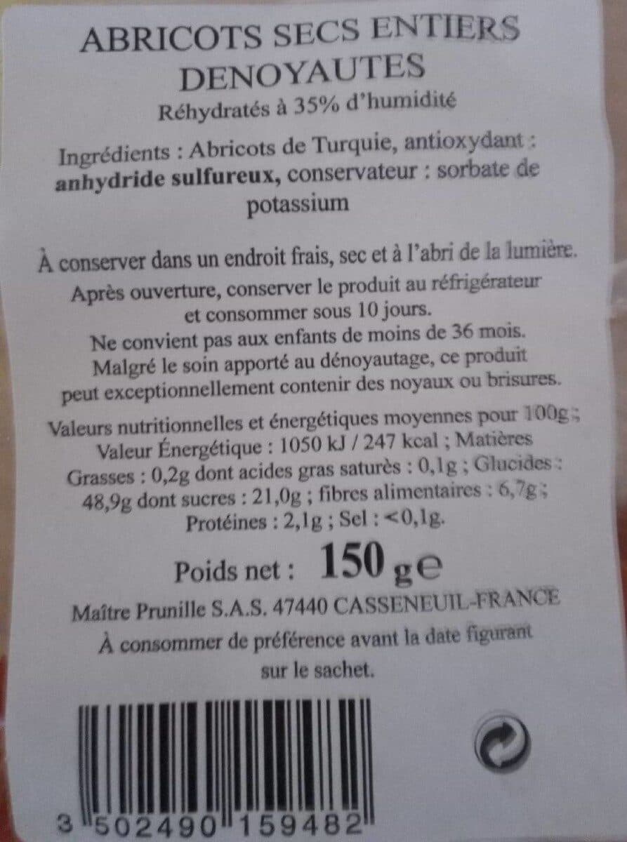 Maitre Prunille Abricots secs entiers denoyautes packshot