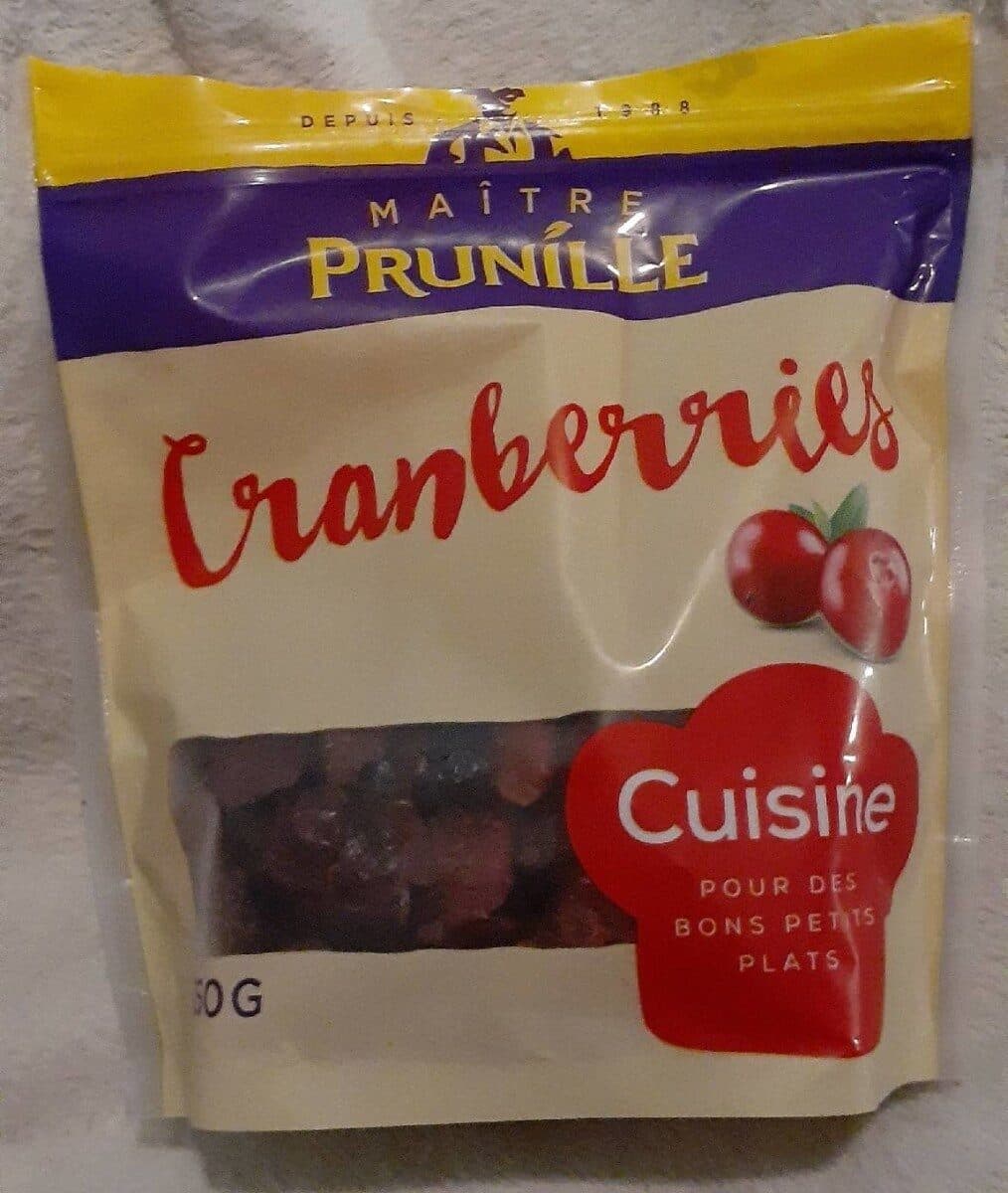 Maître Prunille Cranberries packshot