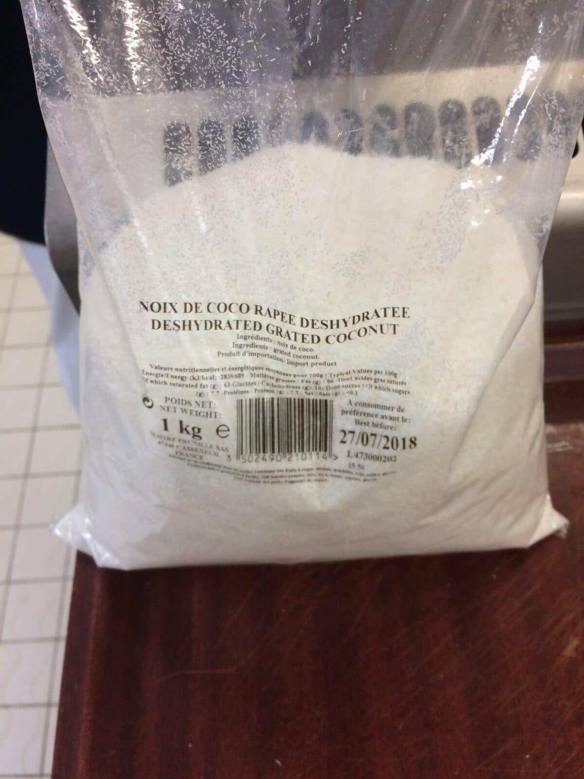 Open Food Facts Noix de coco deshydratee rapee packshot