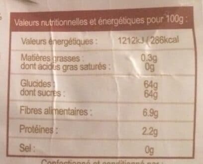 Open Food Facts Dattes moelleuses deglet nour, dénoyautées biologiques packshot