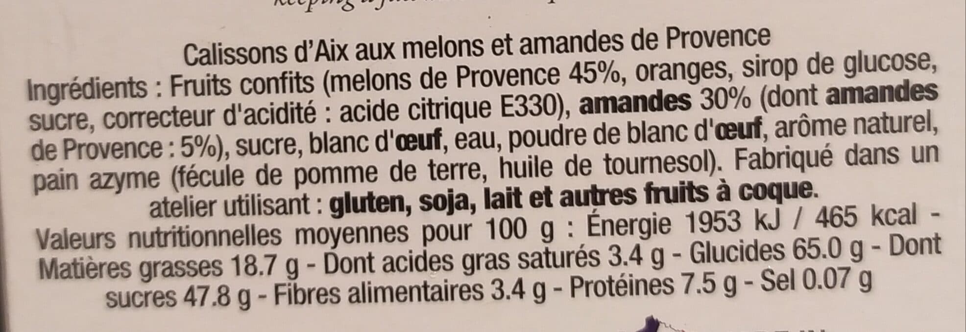 Confiserie d'Entrecasteaux Calissons d'Aix packshot