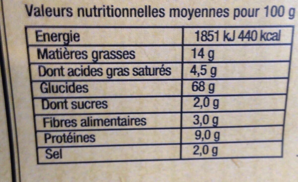 Open Food Facts Crackers aux olives packshot