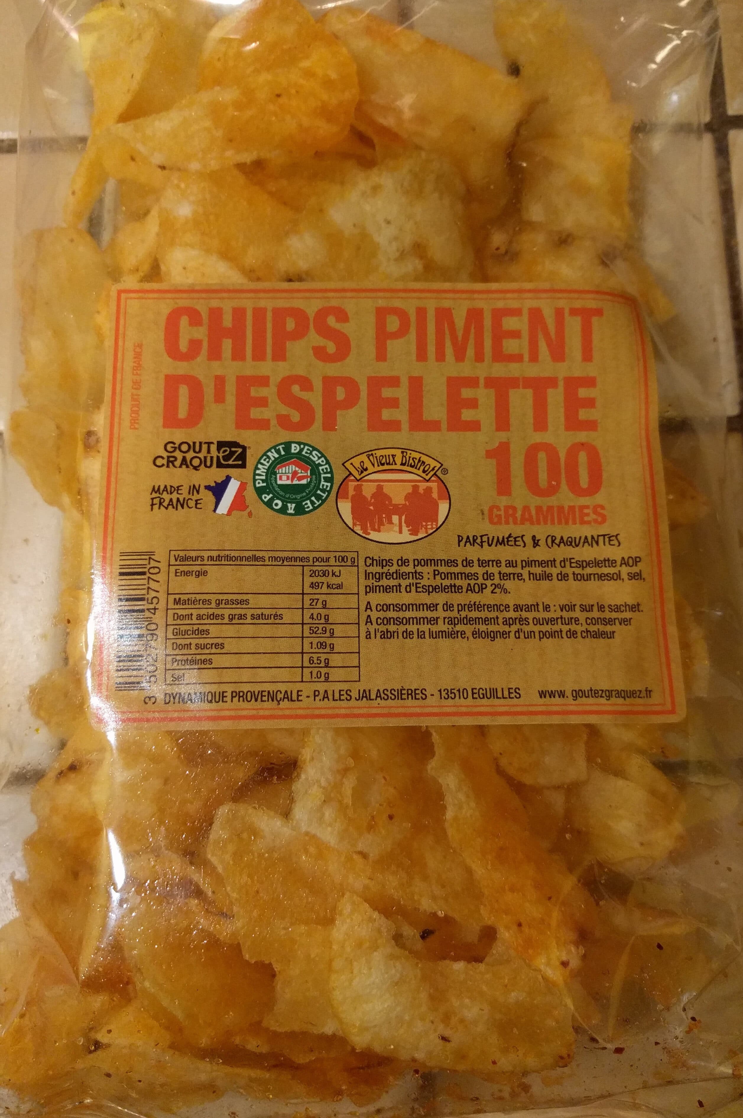 GOUTEZ CRAQUEZ Chips piment d'espelette packshot
