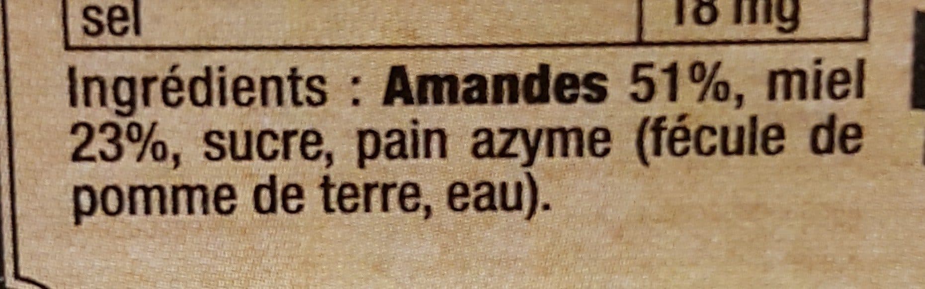 L ami provencal Nougat noir aux amandes et au miel packshot