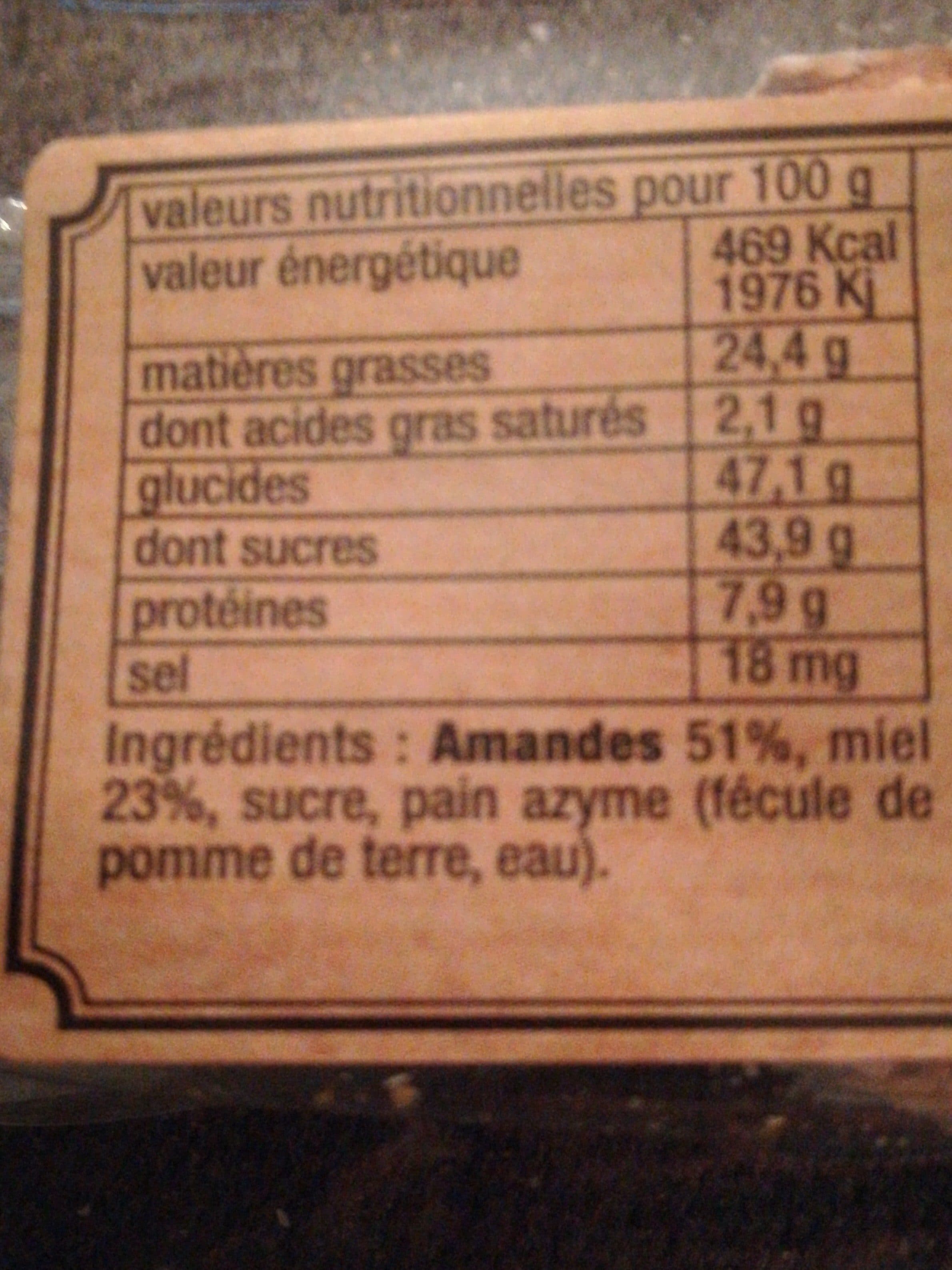 L'ami provençal Nougat noir packshot