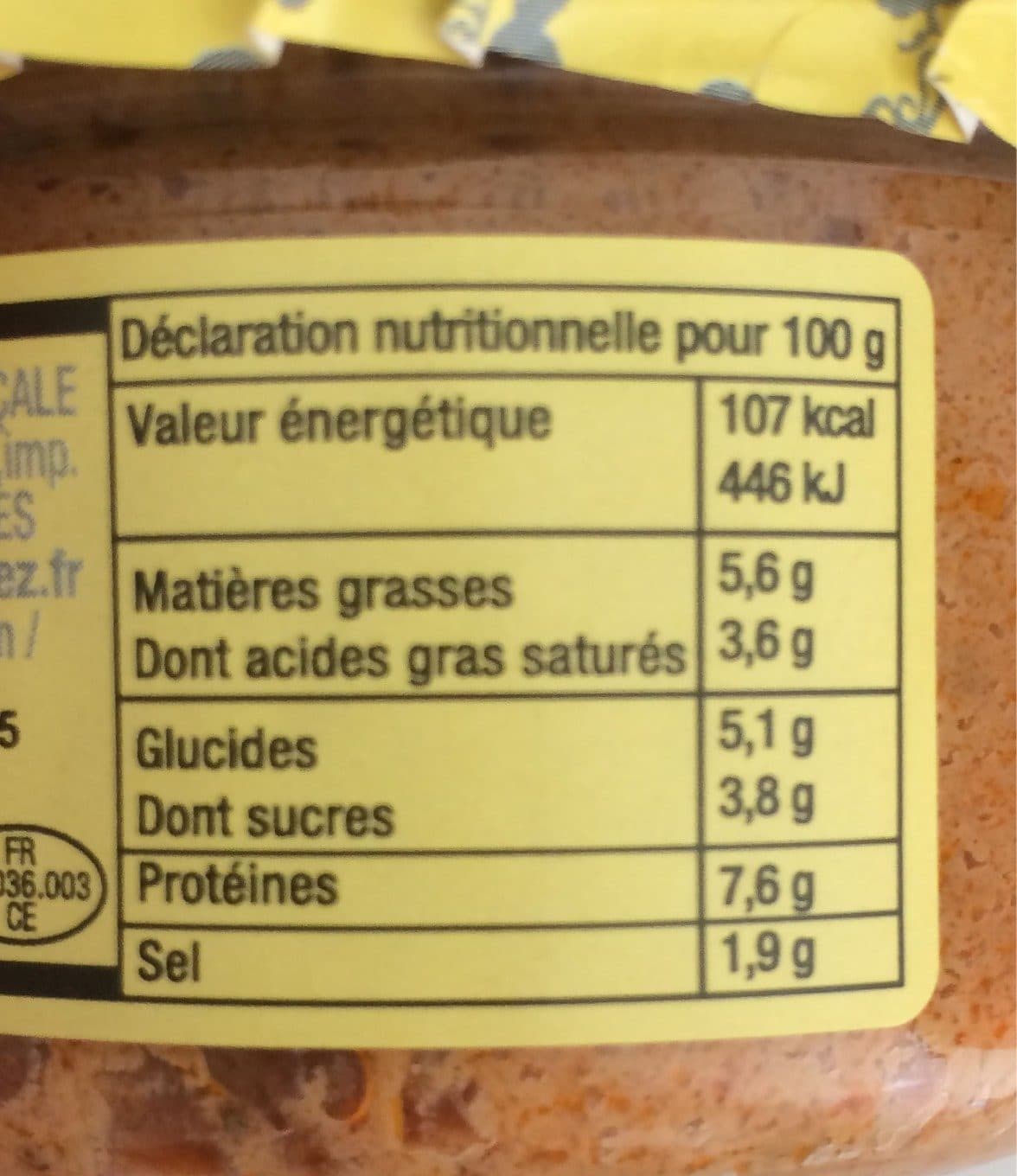 L'epicerie Provendale Tartinade fromage de chèvre aux tomates séchées packshot