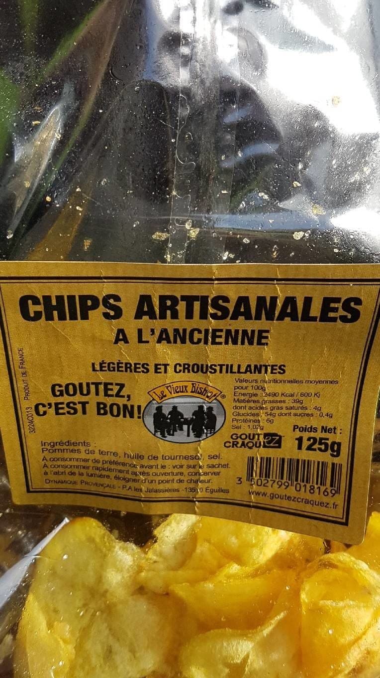 Le Vieux Bistrot Chips artisanales à l'ancienne packshot