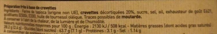 Le Vieux Bistrot Chips artisanales aux crevettes légères et croustillantes packshot