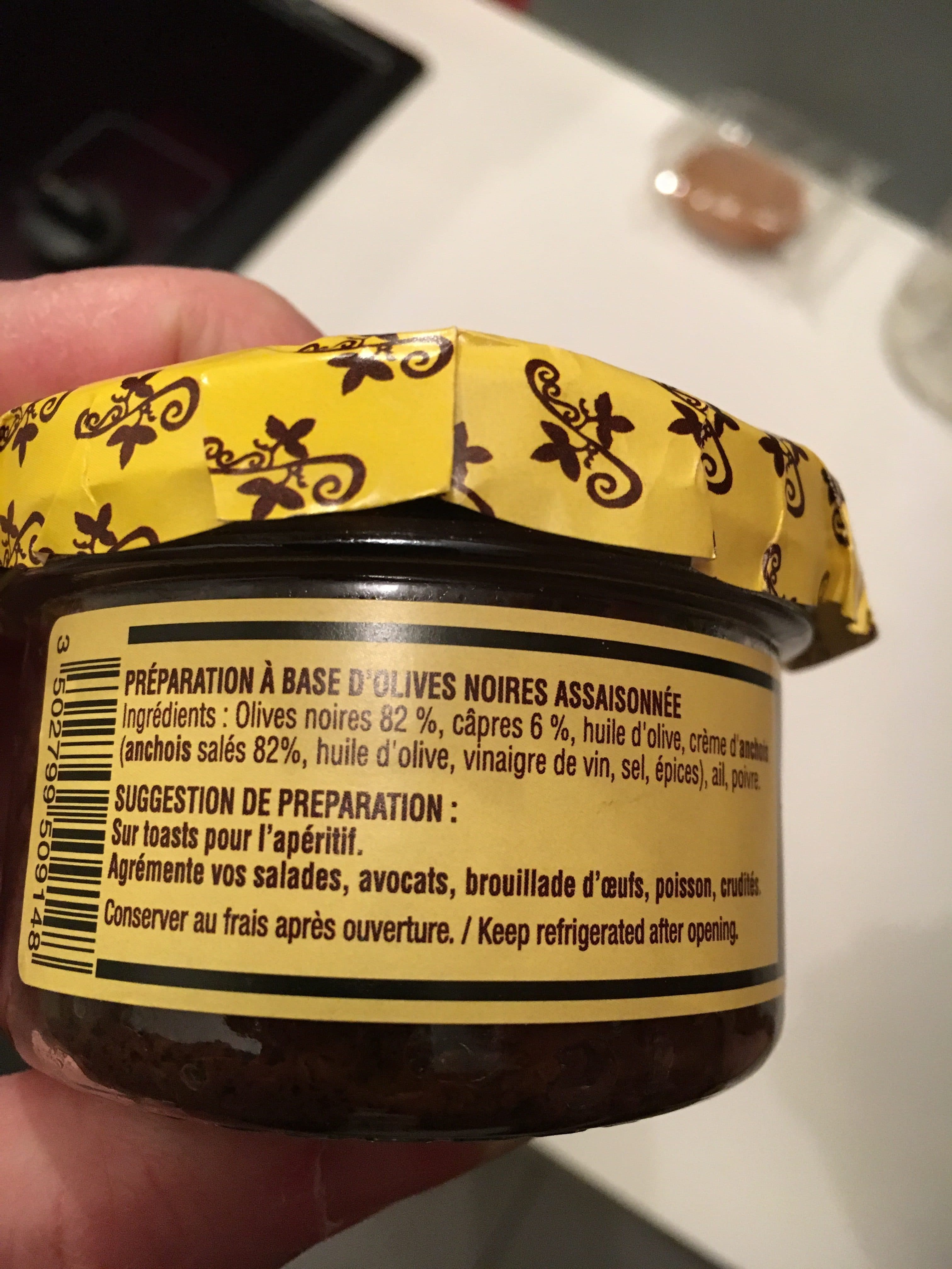 Epicerie Provencale Tapenade Aux Olives Noires packshot
