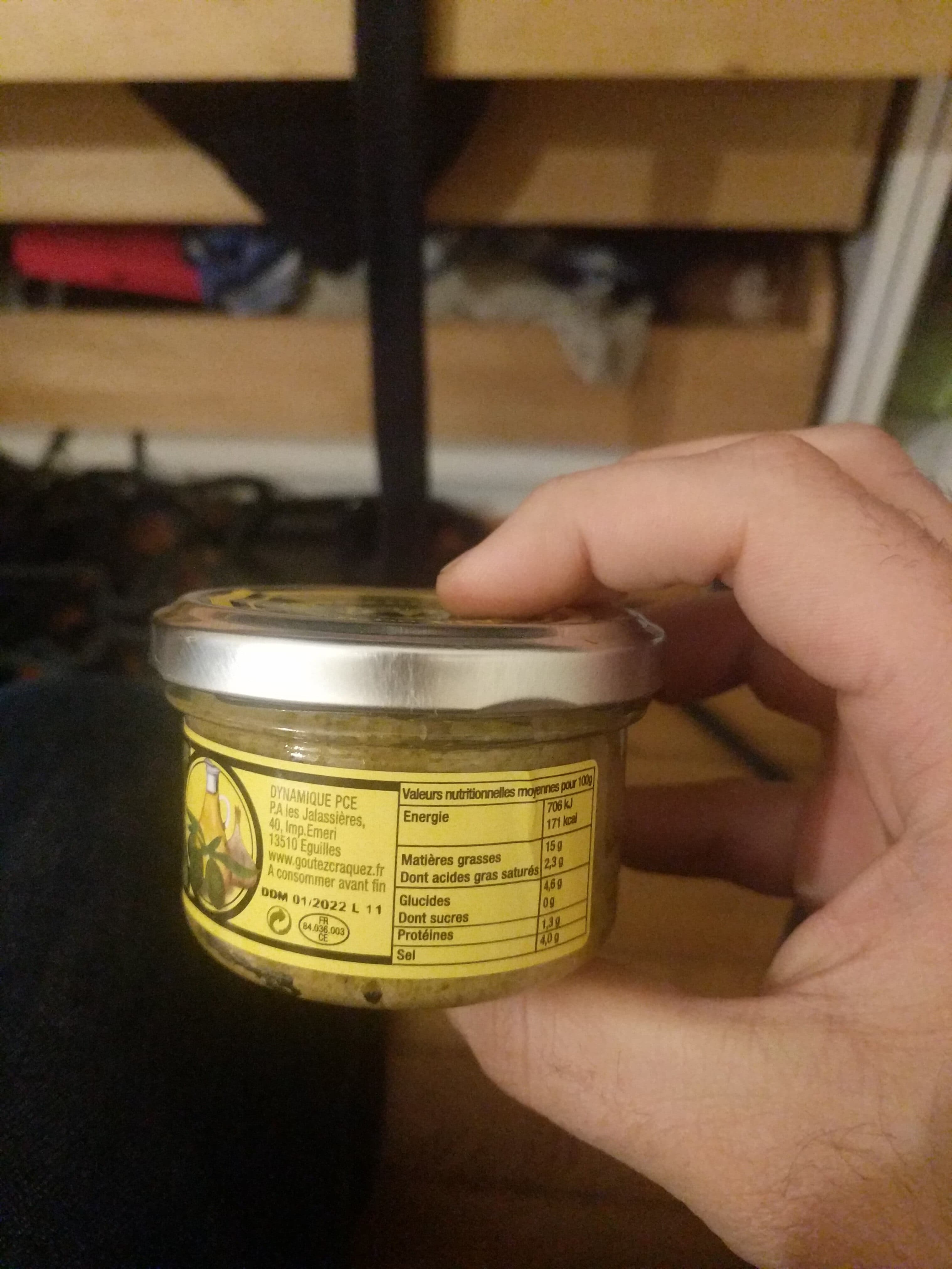 L'EPICERIE PROVENCALE Tapenade aux olives vertes packshot