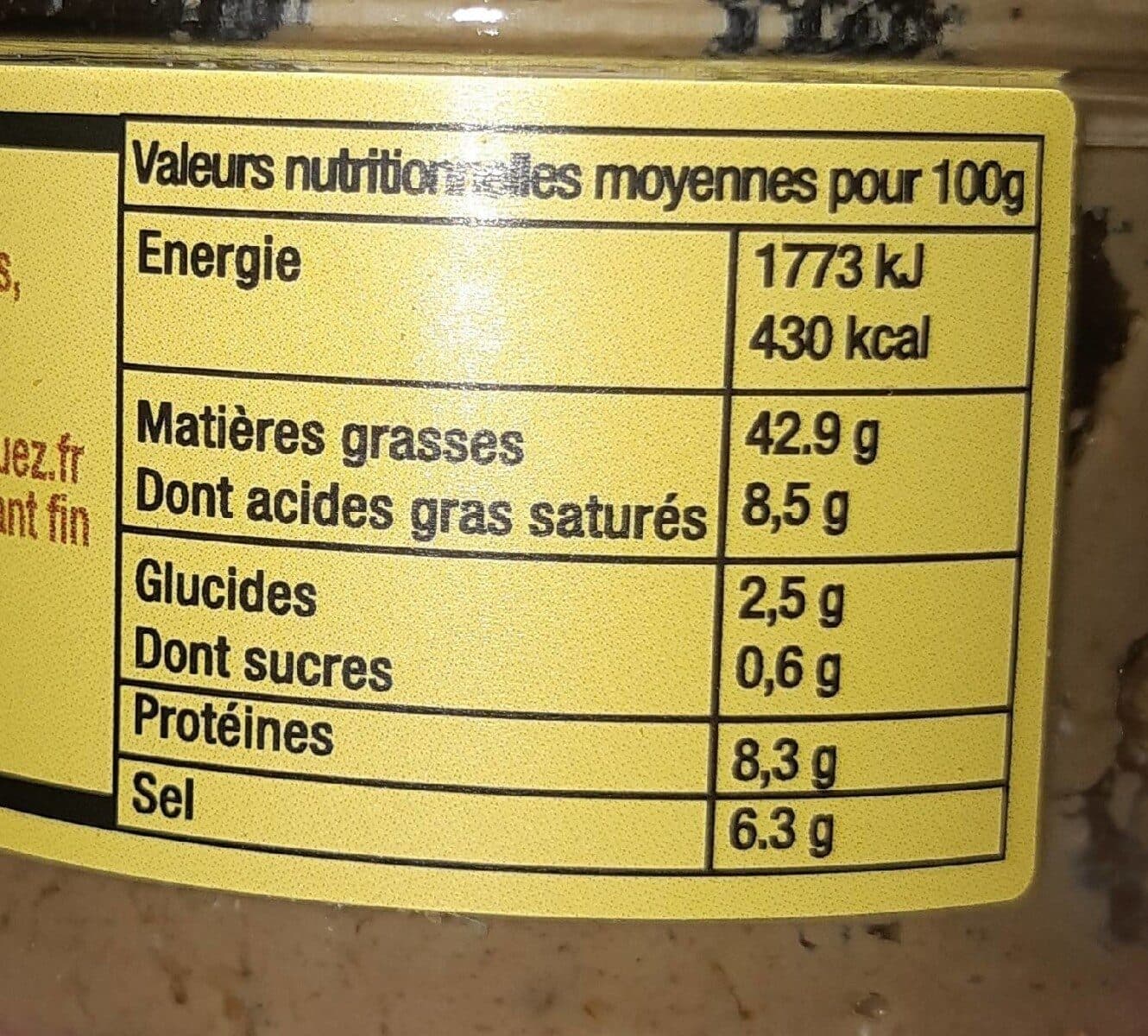Open Food Facts Délice d'anchoïade packshot