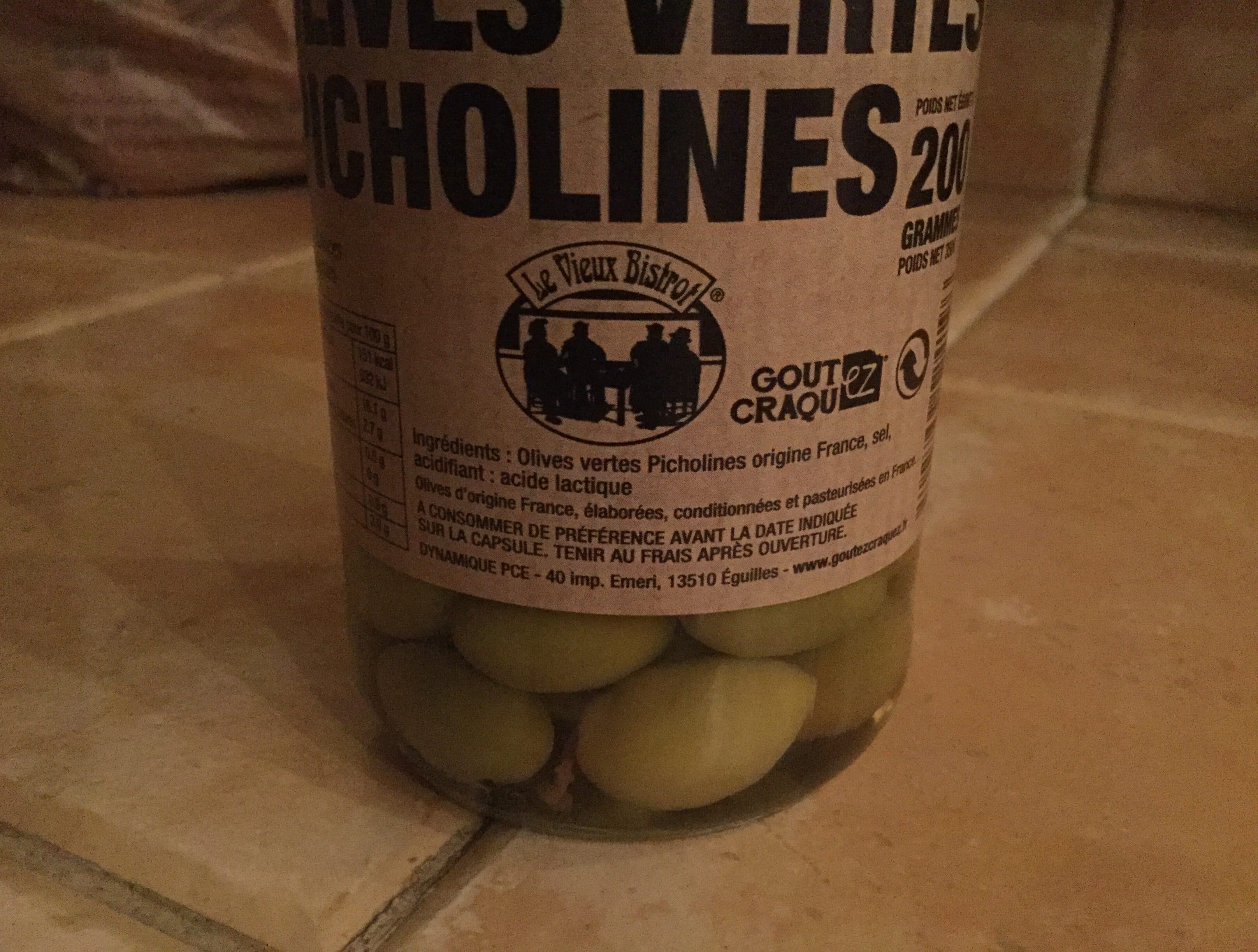 Le Vieux Bistrot Olives vertes picholines packshot