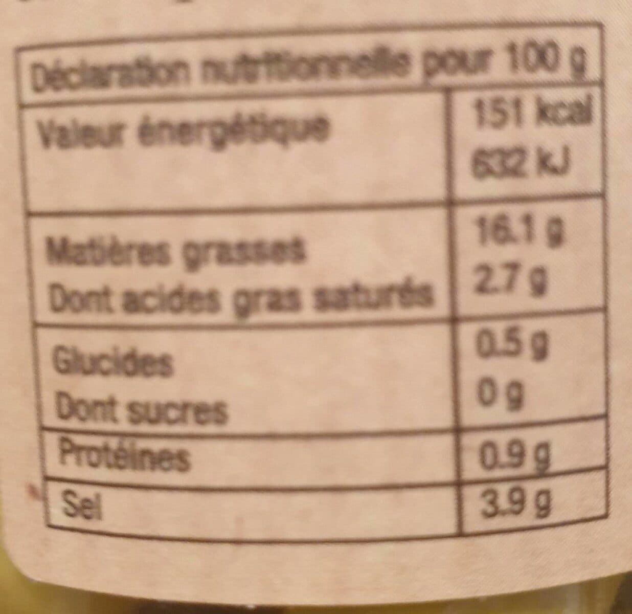 Le Vieux Bistrot Olives vertes picholines packshot