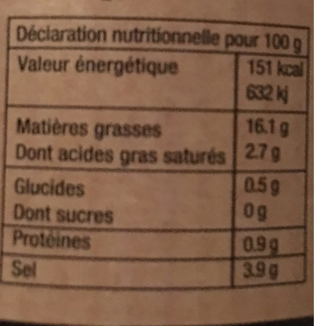 Le Vieux Bistrot Olives noires picholines packshot