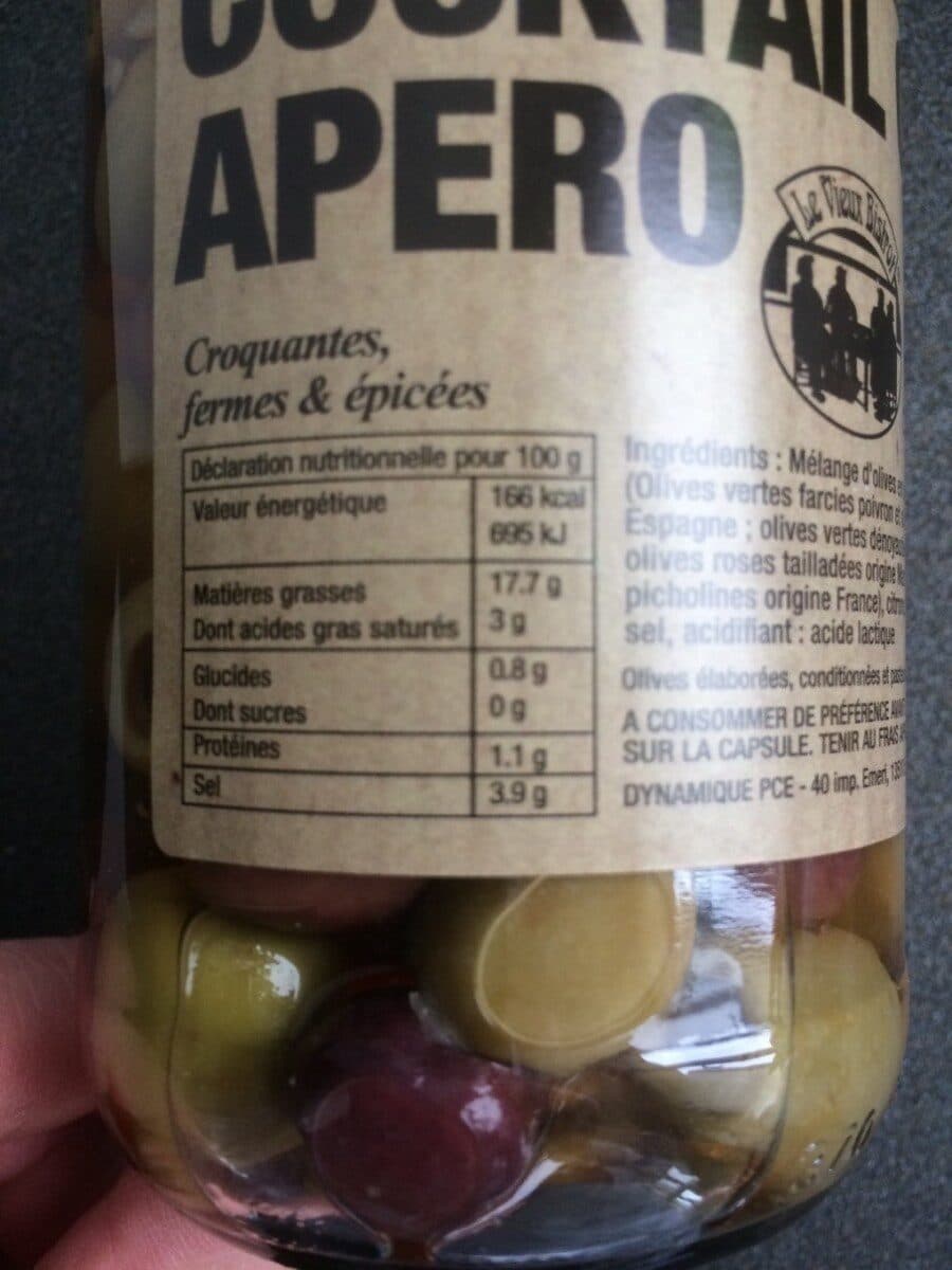 Open Food Facts Cocktail olives apero packshot