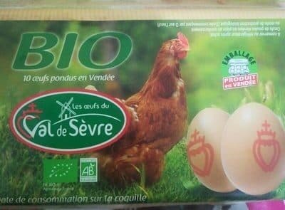 Les Œufs De Val De Sèvres Œufs bio x10 packshot