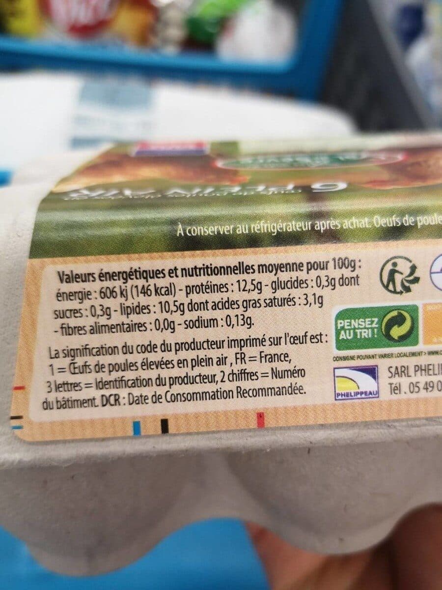 Les Oeufs Du Val De Sèvre Oeufs de poules élevées en plein air packshot